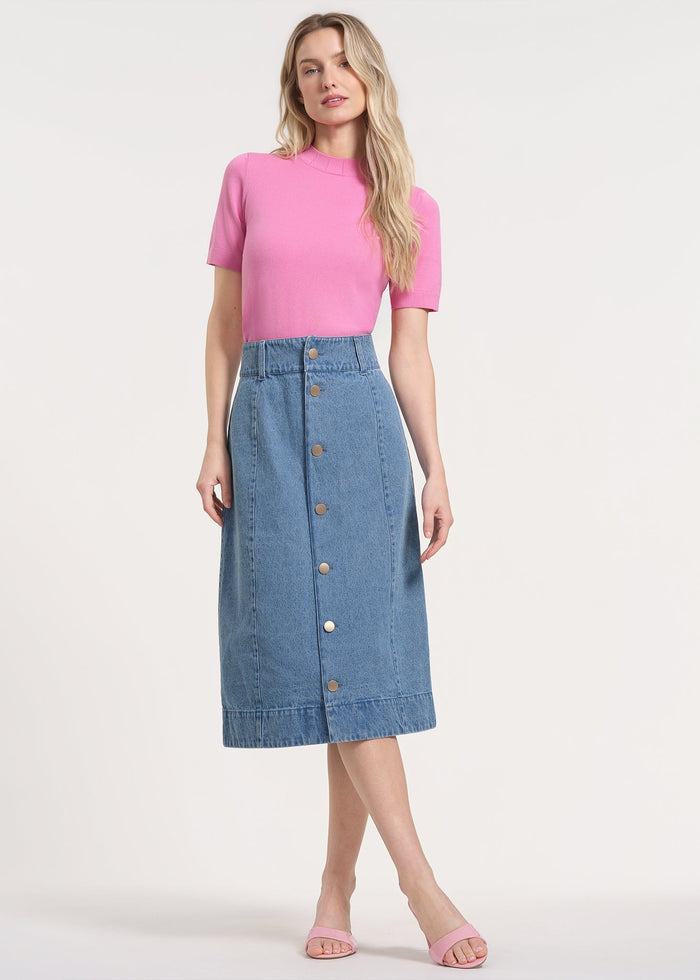 Patterned High-Waisted Skirt