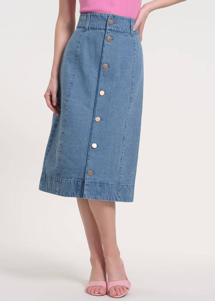 Patterned High-Waisted Skirt
