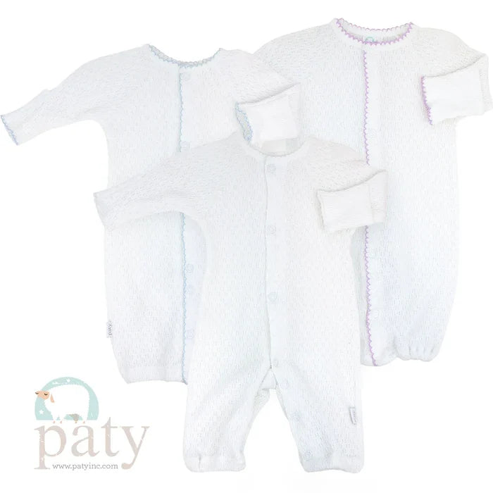 Paty - Converter Gown - White with White Trim