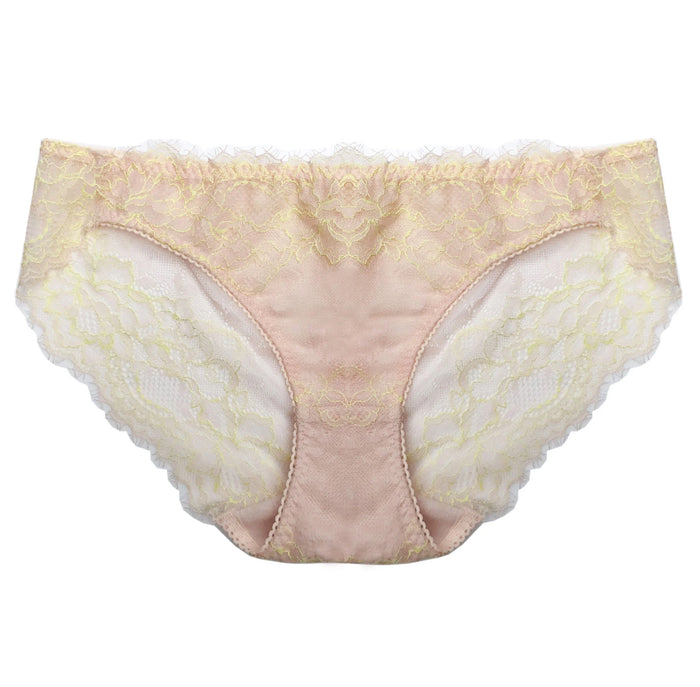 Peach Rose Lace Bikini | Baby Pink