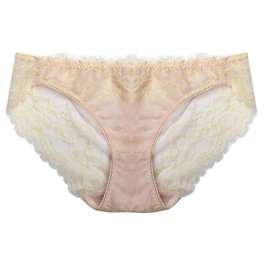 Peach Rose Lace Bikini | Baby Pink