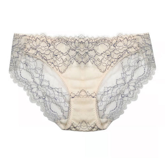 Peach Rose Lace Bikini | Dusty Blue