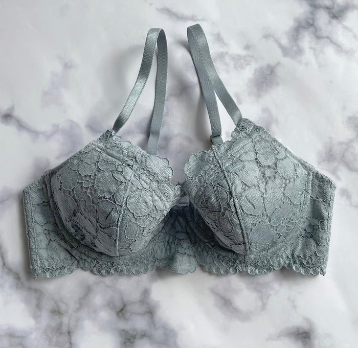 Peony Underwire Bra | Blue