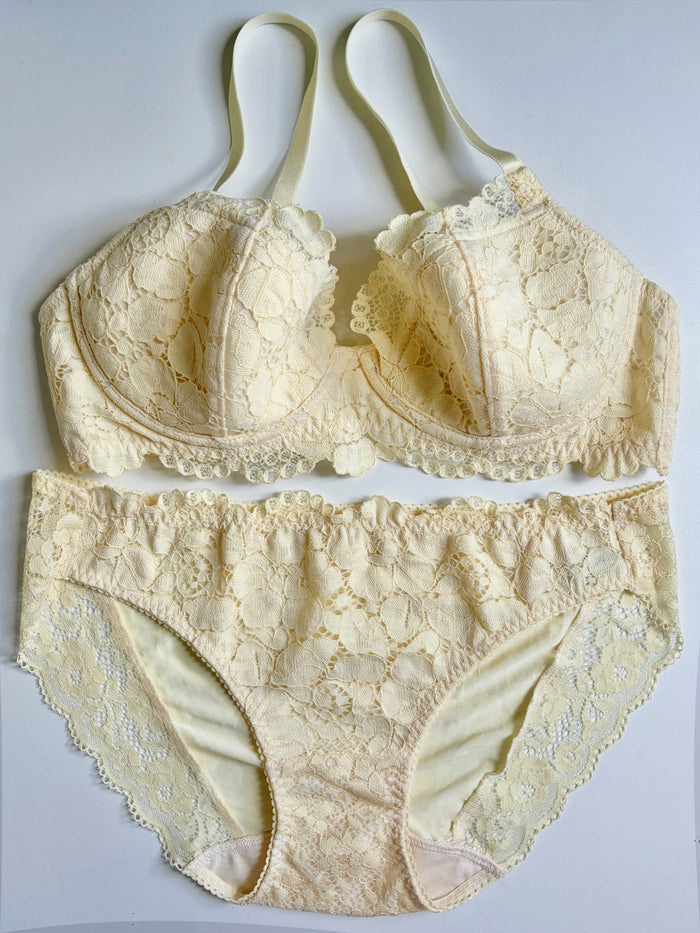 Peony Underwire Bra | Light Yellow