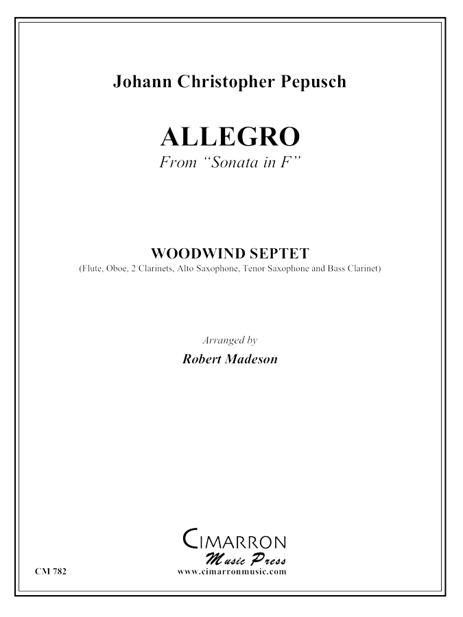 Pepusch - Sonata in F (Allegro) - Woodwind Ensemble