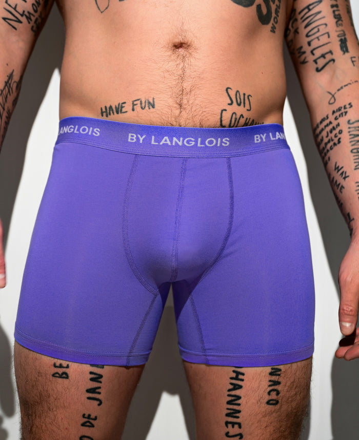 PERFECT FIT BOXER BRIEF IN PURPLE NIGHT