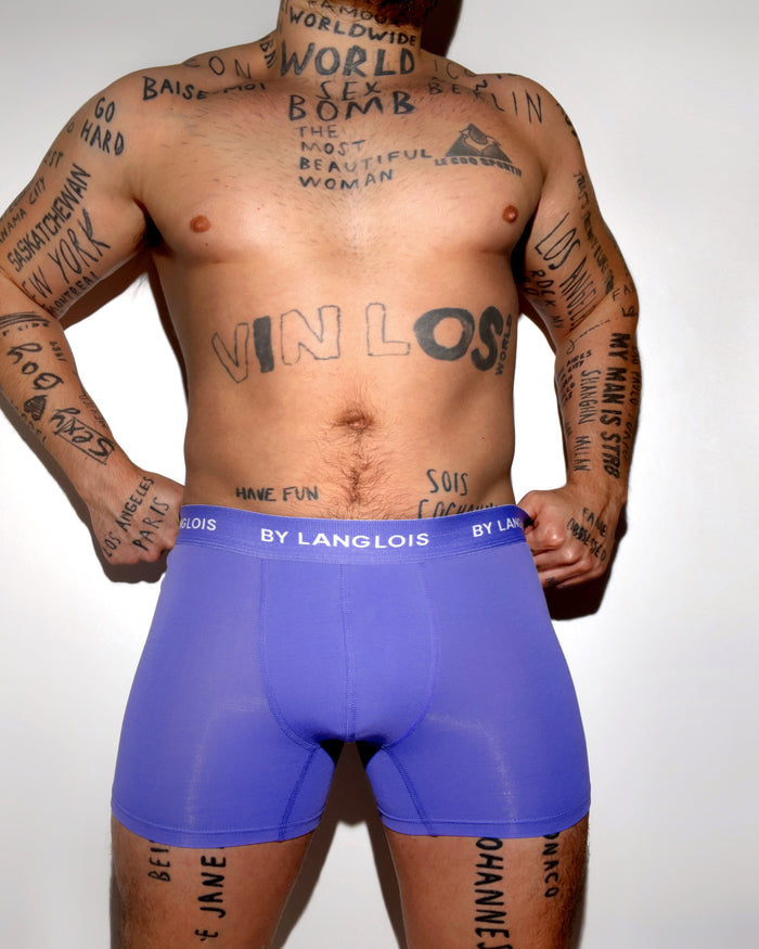 PERFECT FIT BOXER BRIEF IN PURPLE NIGHT