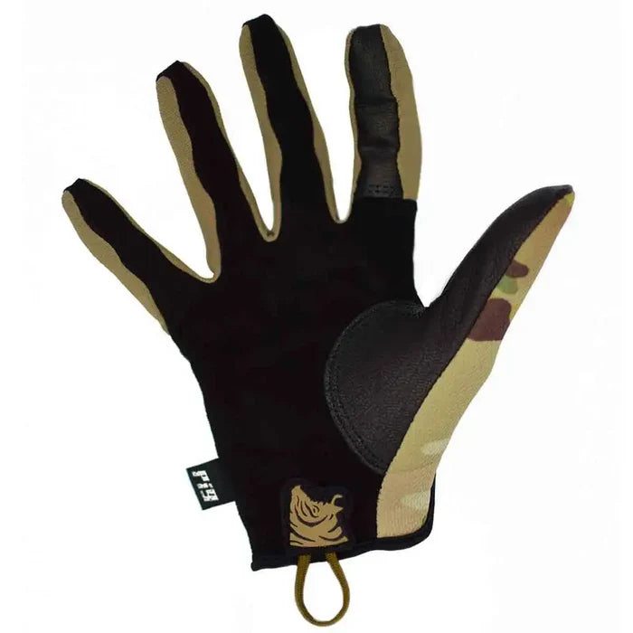 PIG FDT Delta + Plus Shooting Glove Multicam palm view, featuring reinforced leather and breathable fabric for enhanced durability and comfort.  from  John Bull Clothing
