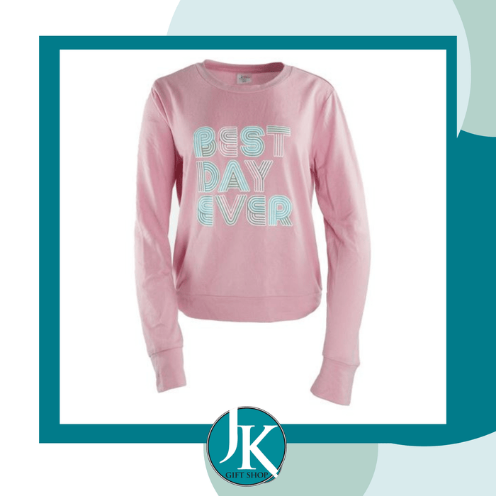 Pink Best Day Ever Top- Medium