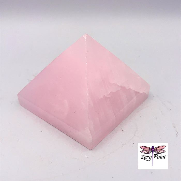 Pink Calcite Pyramid - Zero Point Crystals