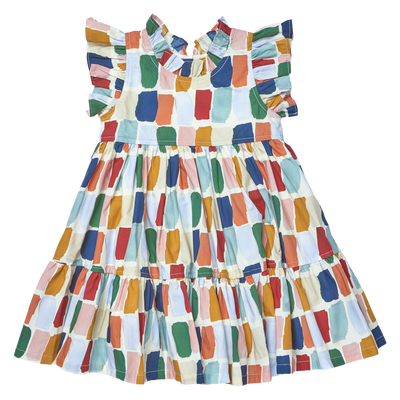 Pink Chicken - Girls Jennifer Dress - Fall Paint Swatches