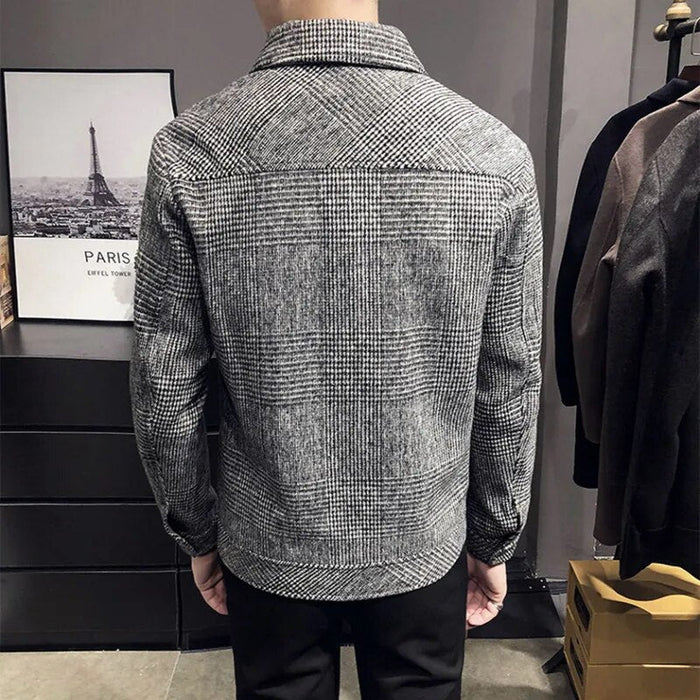 Plaid classic jacket - AntoniosClothing - Gray