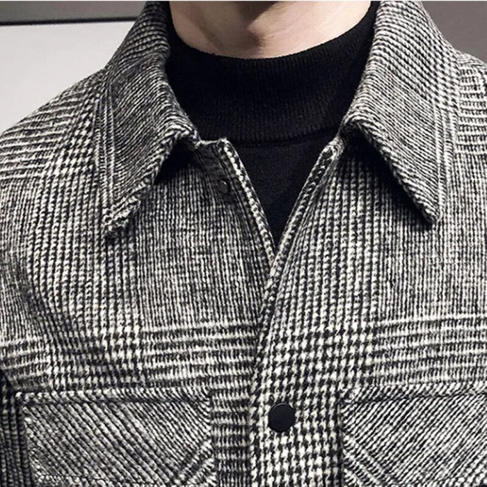 Plaid classic jacket - AntoniosClothing - Gray