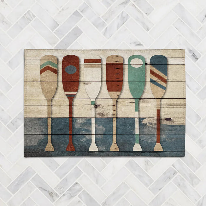 Playful Oars Chenille Accent Rug