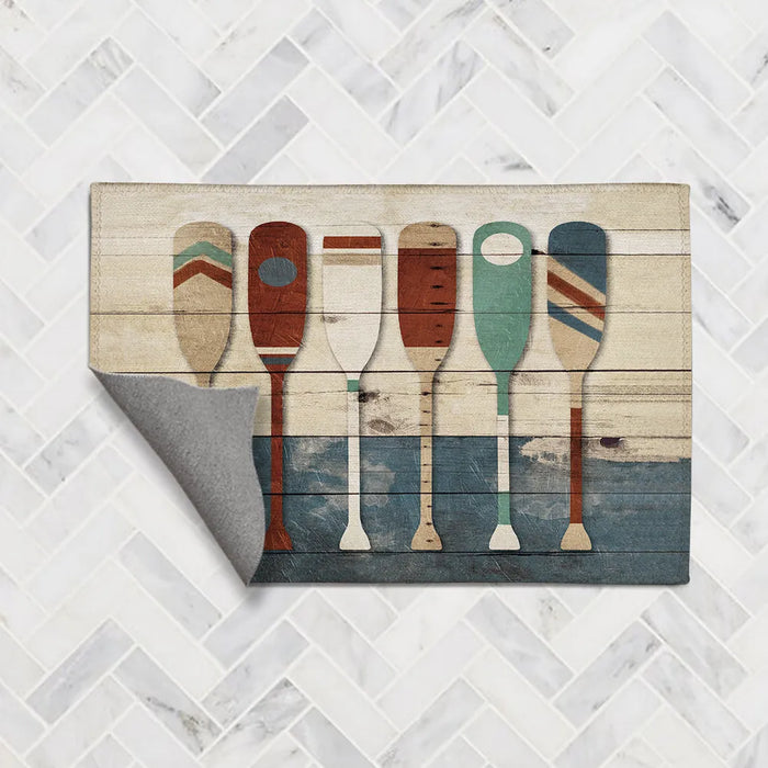 Playful Oars Chenille Accent Rug