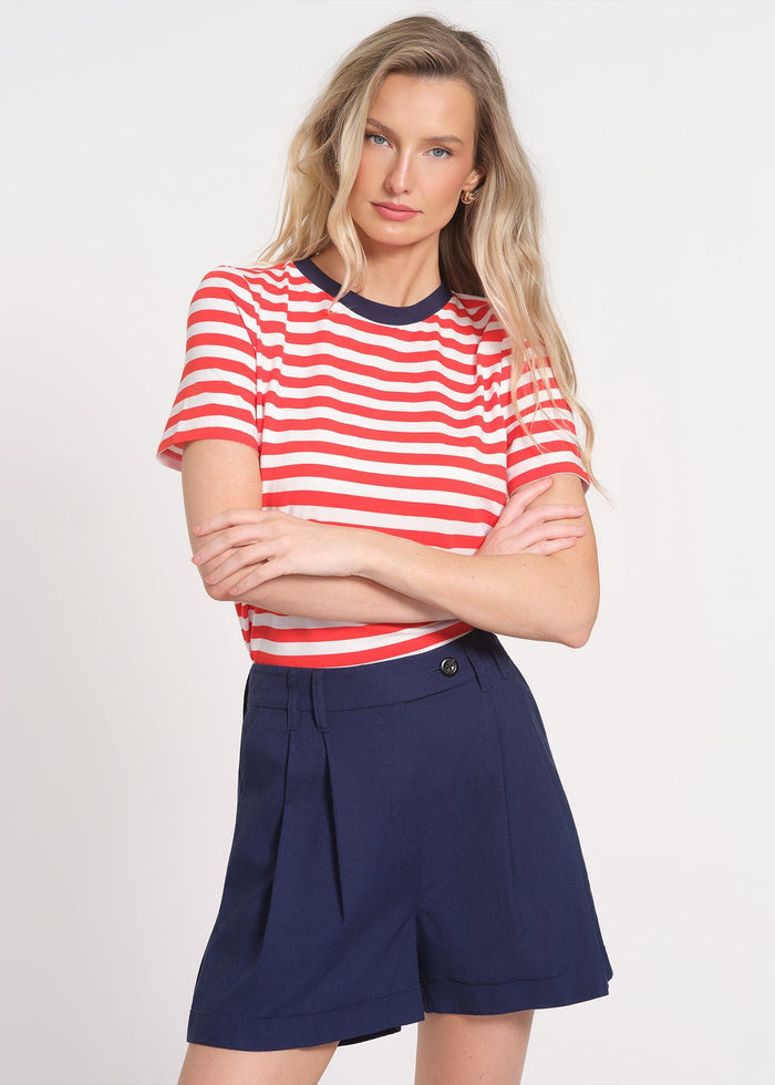 Printen Linen Shorts