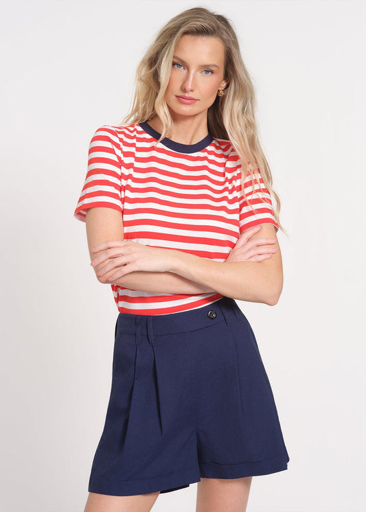 Printen Linen Shorts
