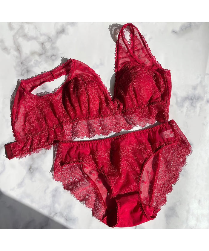 Polka Dot Bralette | Berry