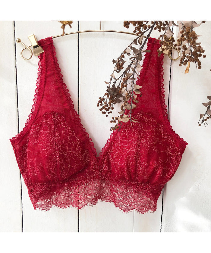 Polka Dot Bralette | Berry