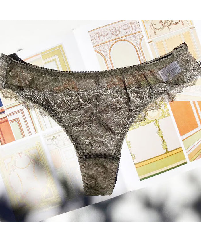 Polka Dot Thong | Khaki