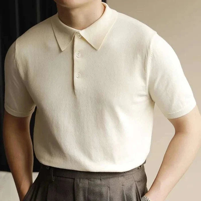 Polo simple casual t-shirt - AntoniosClothing - Apricot