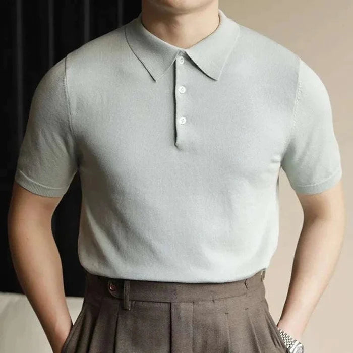 Polo simple casual t-shirt - AntoniosClothing - Blue