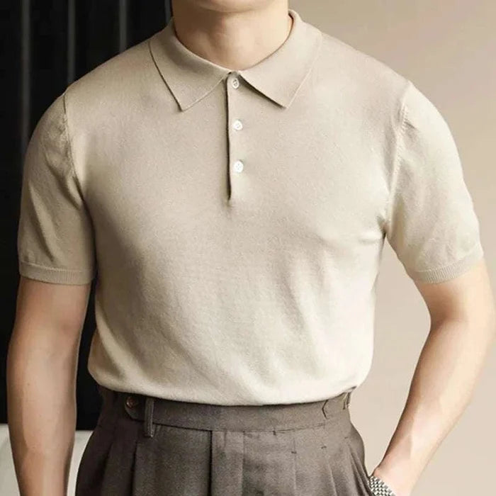 Polo simple casual t-shirt - AntoniosClothing - Brown