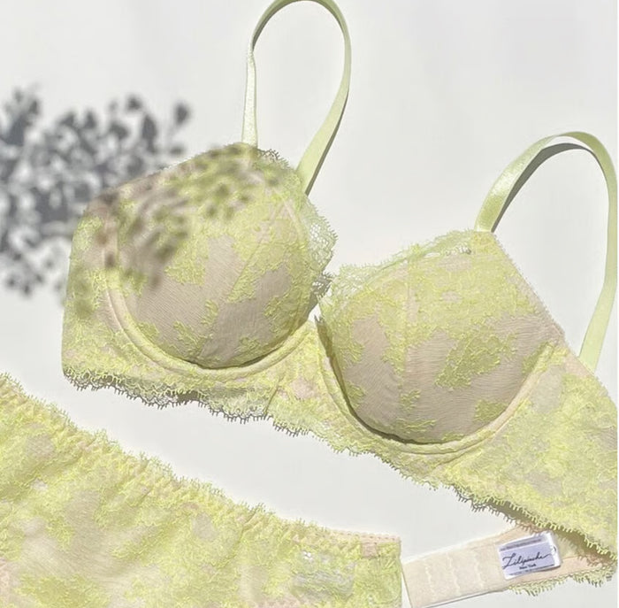 Poppy 3/4 Cup Underwire Bra | Lime Yellow