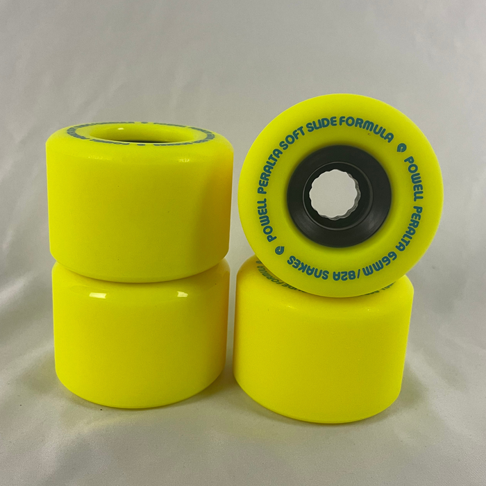 Powell Peralta Snakes Skateboard Wheels 66mm 82A 4pk Yellow