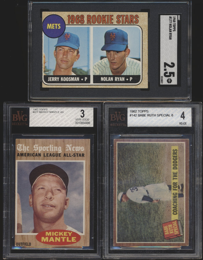 Pre-WWII Filler ~ 1960s Mini-Mixer (25 spots) ~ Nolan Ryan RC + 2 BONUS Pre-WWII Mixer Spots