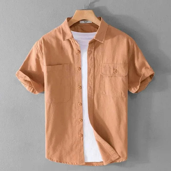 Premium short sleeve summer shirt - AntoniosClothing - Green