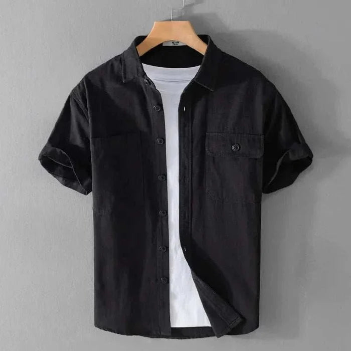 Premium short sleeve summer shirt - AntoniosClothing - Green