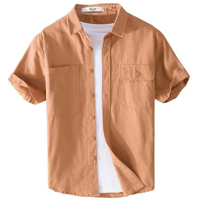 Premium short sleeve summer shirt - AntoniosClothing - Green
