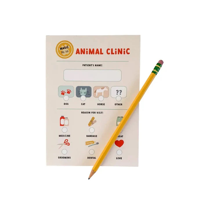 Pretend Play Notepad - Vet