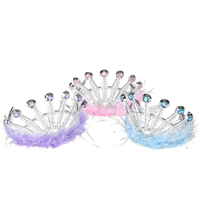 Princess Tiara with Feathers