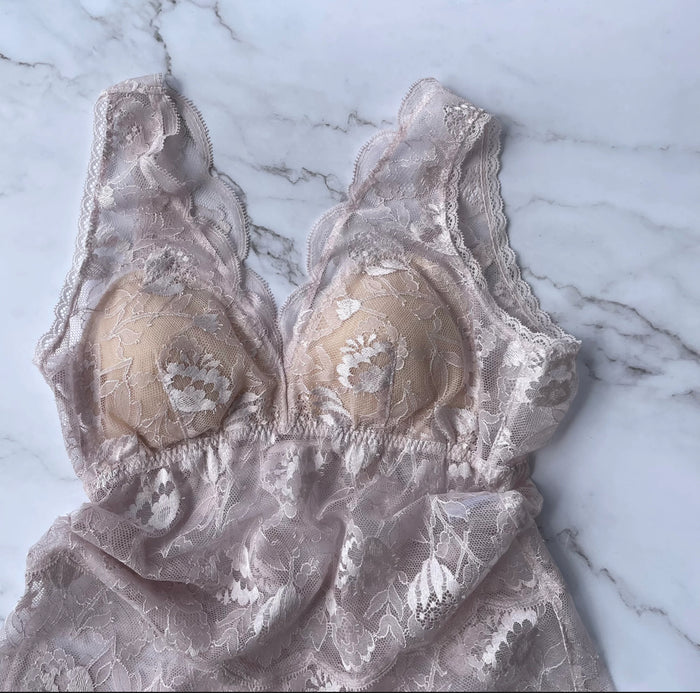 Protea All Lace Bra Camisole | Pink