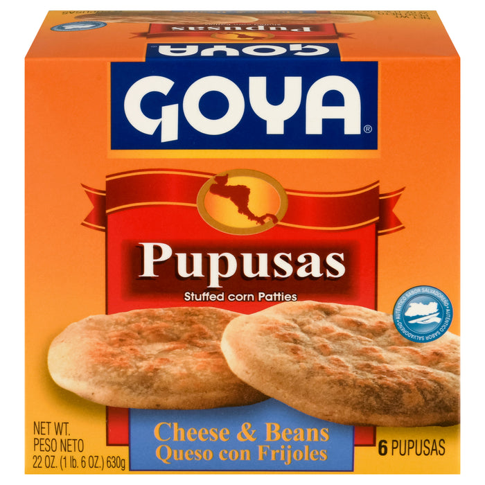 Pupusas Goya de Queso y Frijoles 6 Unidades