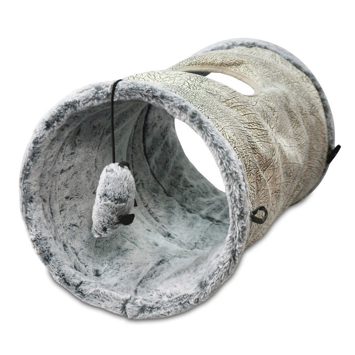 Purr & Pounce Cat Tunnel Ash Gray - Bancroft Pet Shop