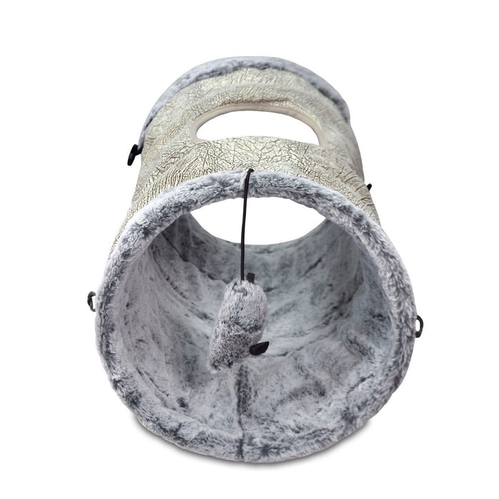 Purr & Pounce Cat Tunnel Ash Gray - Bancroft Pet Shop