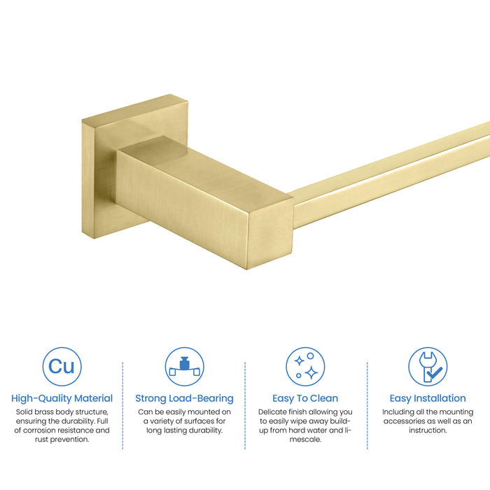 Quadra 2-Piece Bathroom Hardware Set - C-CBA15-2-2