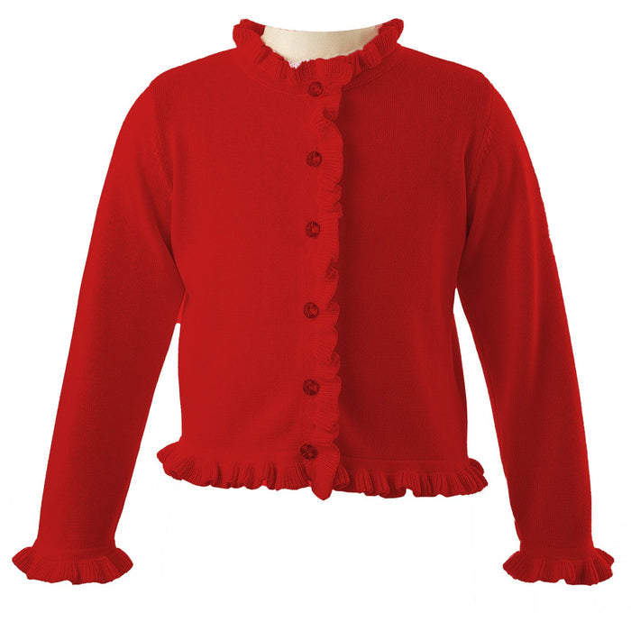 Rachel Riley - Frill Cardigan - Red