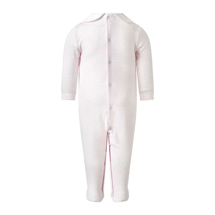 Rachel Riley - Pink Pram Embroidered Babygro