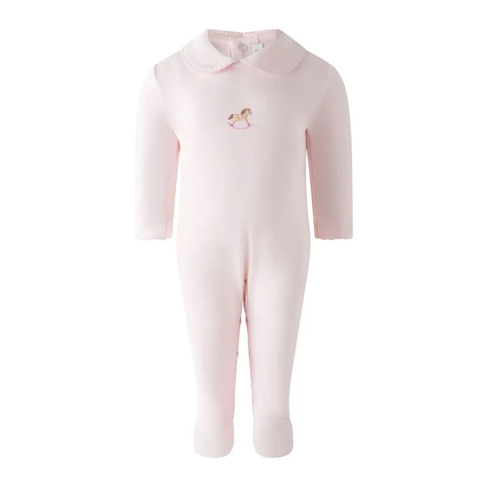 Rachel Riley - Pink Rocking Horse Babygro