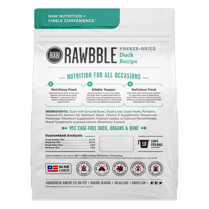 **Rawbble Freeze-Dried Duck Recipe
