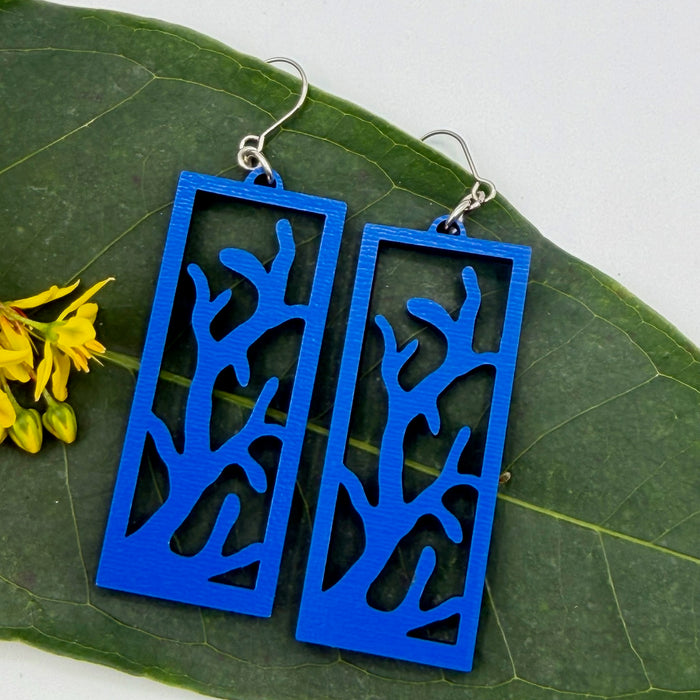 Recycled Roots Coral Earrings