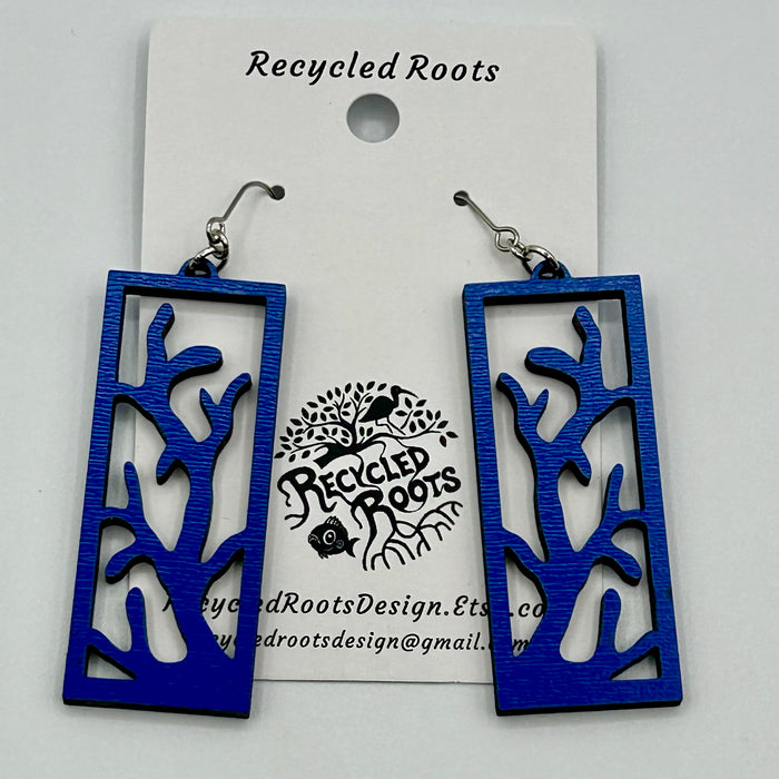 Recycled Roots Coral Earrings