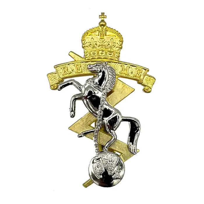 REME Beret Cap Badge with Kings Tudor Crown - John Bull Clothing  from  John Bull Clothing