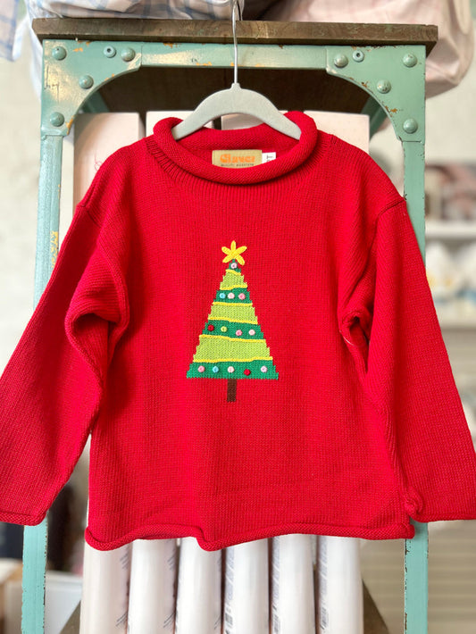 Roll Neck Sweater - Christmas Tree