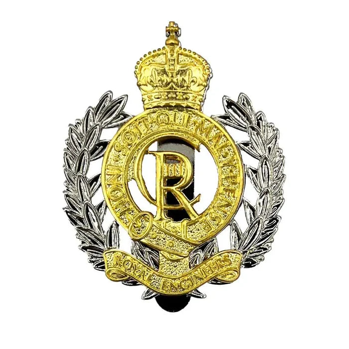 Royal Engineers Beret Cap Badge with Kings Tudor Crown - John Bull Clothing  from  John Bull Clothing
