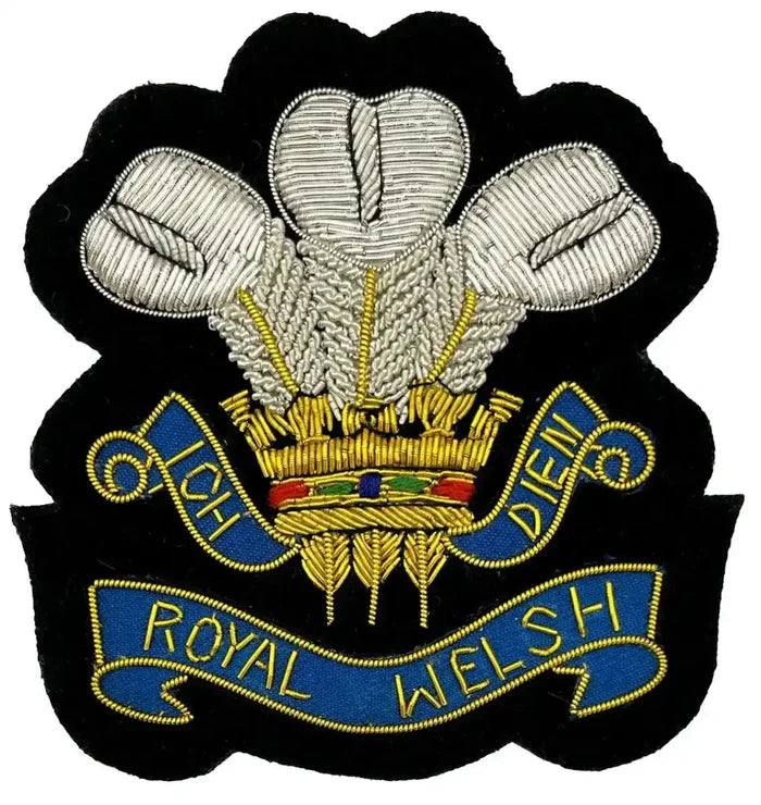 Royal Welsh Regiment Bullion Blazer Badge - John Bull Clothing  from  John Bull Clothing